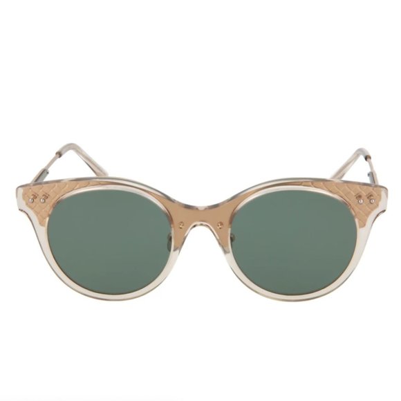 Bottega Veneta Women\'s Rose Gold Round Sunglasses! main image 3